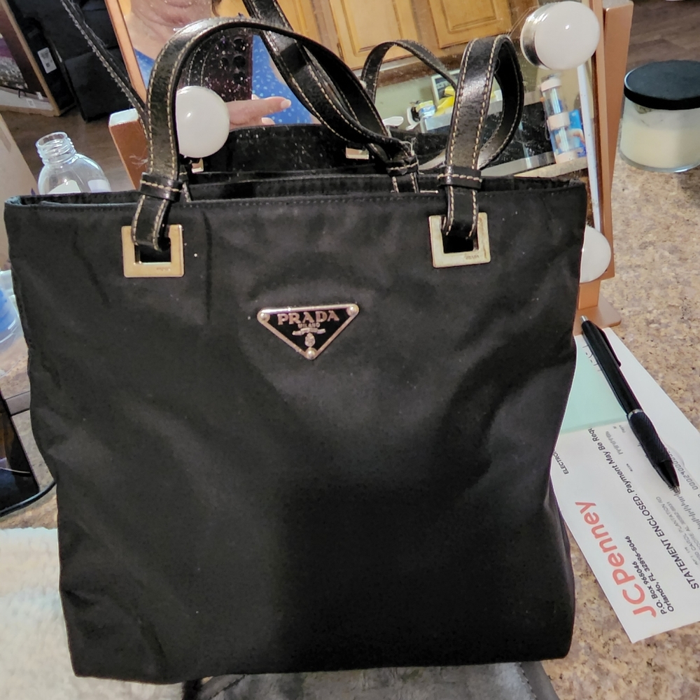 Authentic Prada Nylon Tote Bag